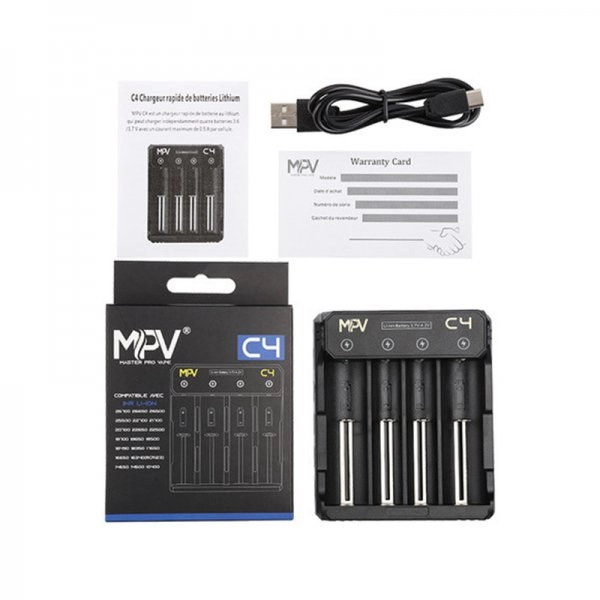 CHARGEUR 4 SLOTS C4 - MASTER PRO VAPE - PACKAGING