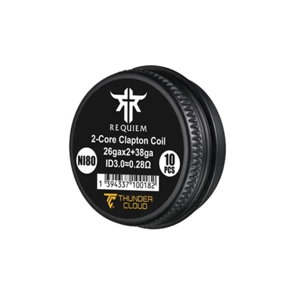 REQUIEM FUSED CLAPTON COILS NI 80 028 OHM - THUNDER CLOUD X EL MONO VAPEADOR